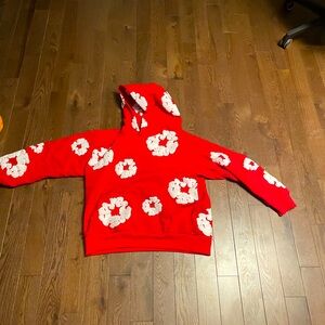 red denim tears hoodie
